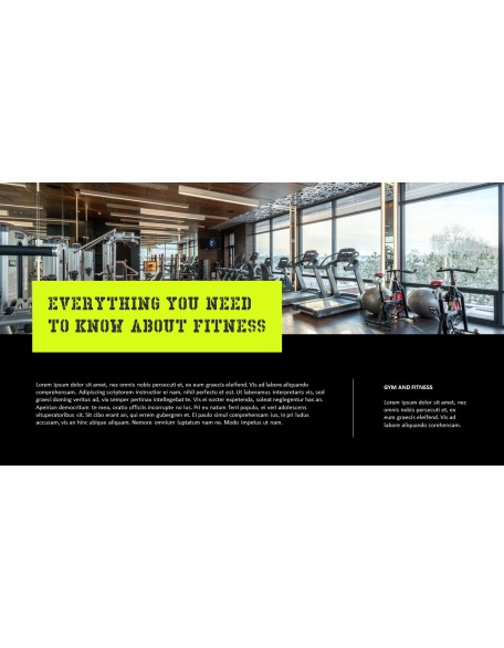 Gym and Fitness Product Deck