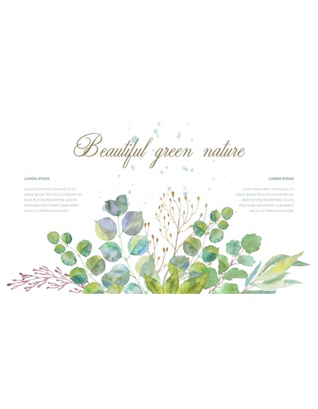 Watercolor Nature PPT Backgrounds