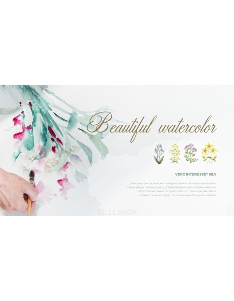 Watercolor Nature PPT Backgrounds