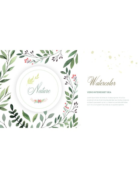 Watercolor Nature PPT Backgrounds