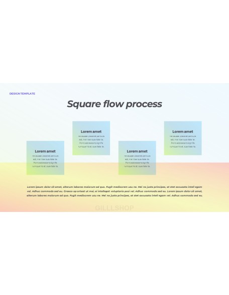 Glass Visual Design Slide PPT