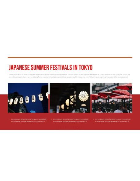 Summer festivals in Japan PowerPoint Design