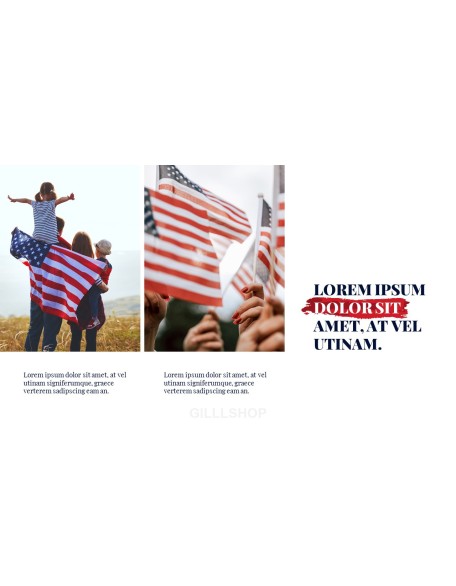 Happy 4th of July USA Easy PowerPoint Design