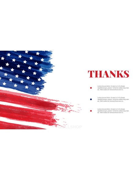 Happy 4th of July USA Easy PowerPoint Design