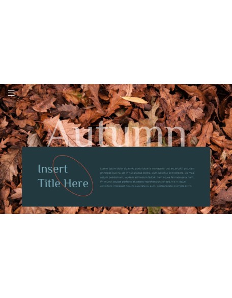 Autumn Scenery slide powerpoint