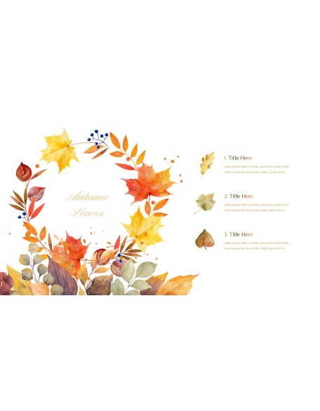 Fall Scenery with Watercolors Simple PPT Templates