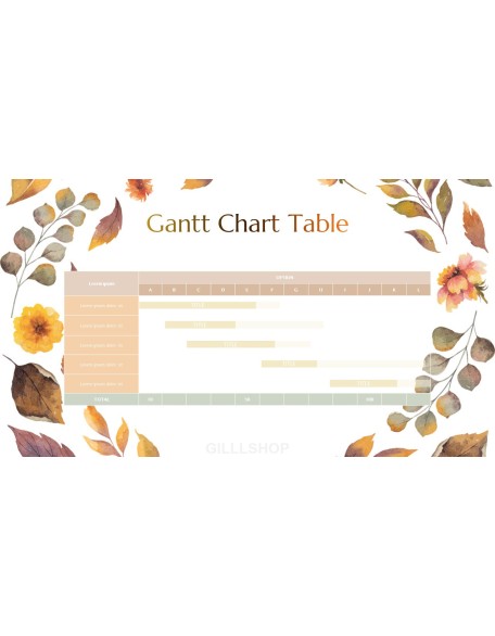 Fall Scenery with Watercolors Simple PPT Templates