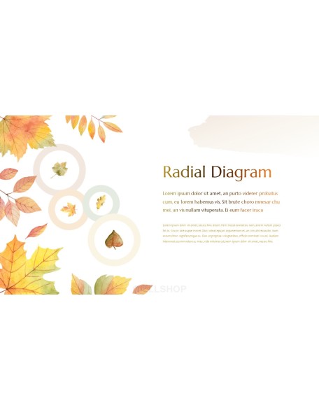 Fall Scenery with Watercolors Simple PPT Templates