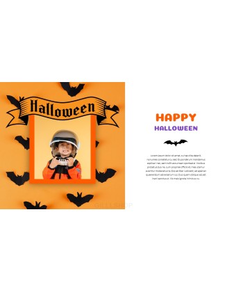 Happy Halloween company profile ppt template