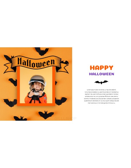 Happy Halloween company profile ppt template