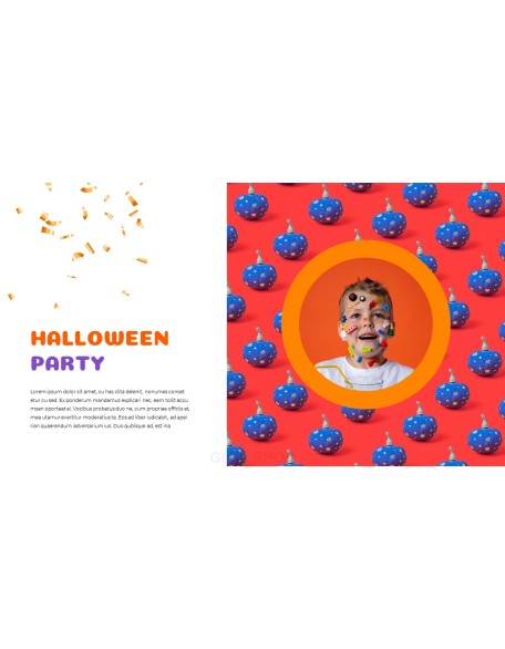 Happy Halloween company profile ppt template