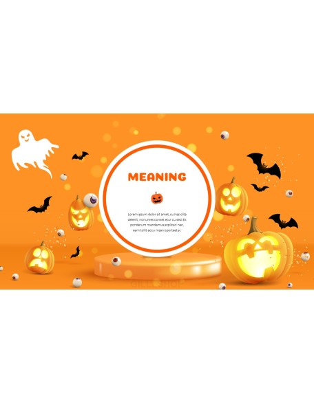 Happy Halloween company profile ppt template