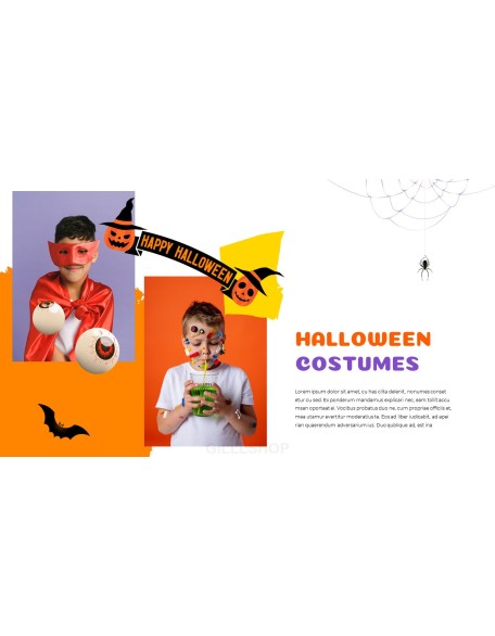 Happy Halloween company profile ppt template