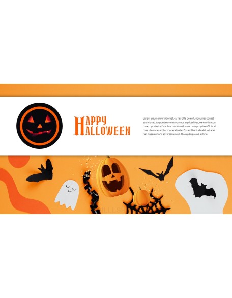 Happy Halloween company profile ppt template