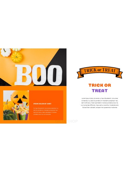 Happy Halloween company profile ppt template