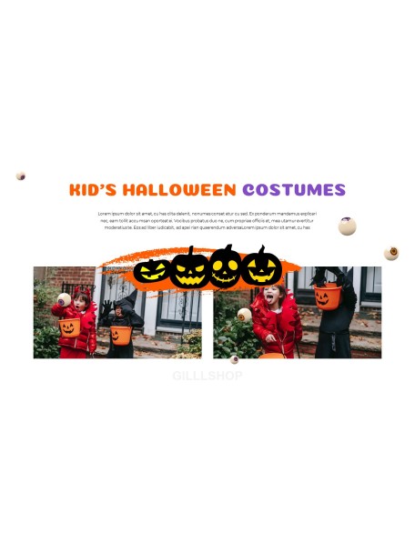 Happy Halloween company profile ppt template