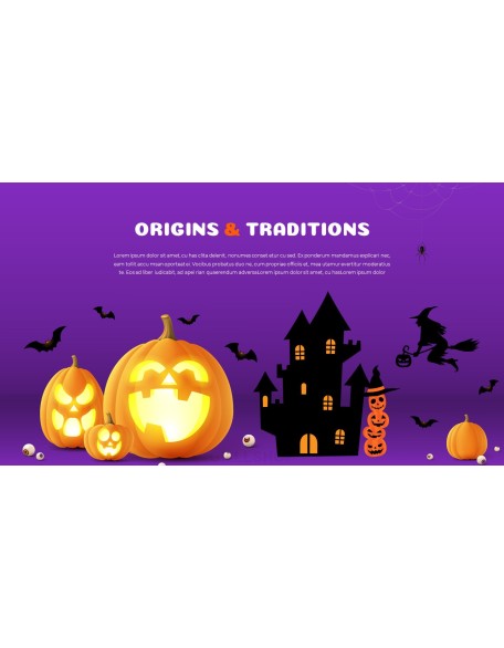 Happy Halloween company profile ppt template