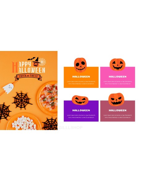 Happy Halloween company profile ppt template