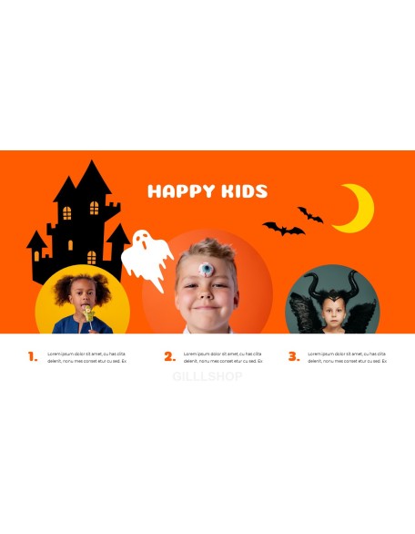 Happy Halloween company profile ppt template