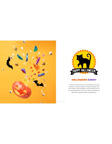 Happy Halloween company profile ppt template