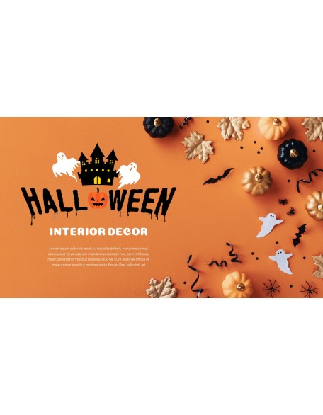 Happy Halloween company profile ppt template