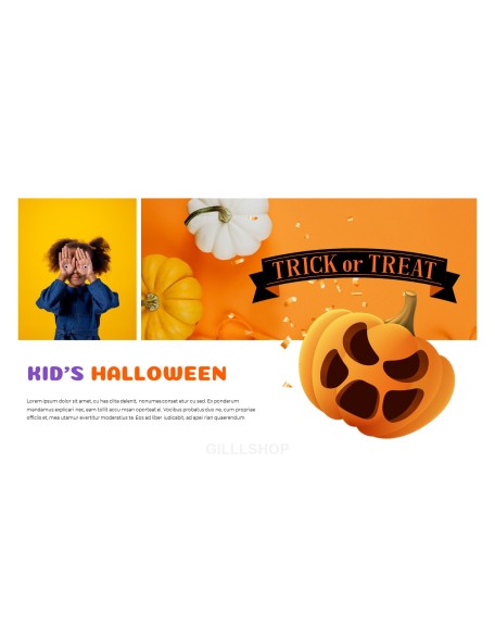 Happy Halloween company profile ppt template