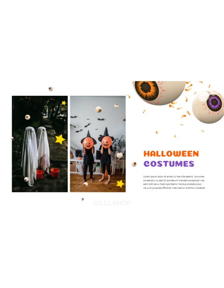 Happy Halloween company profile ppt template