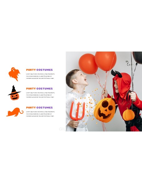 Happy Halloween company profile ppt template