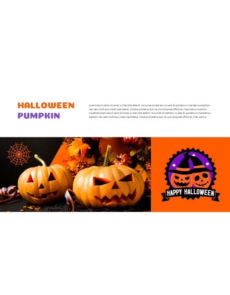 Happy Halloween company profile ppt template