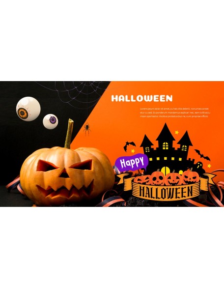 Happy Halloween company profile ppt template