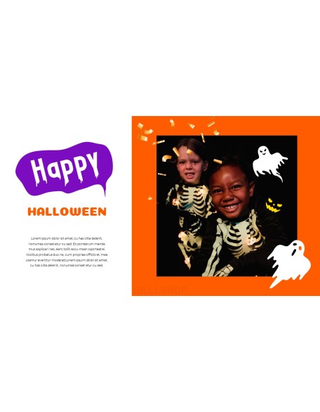 Happy Halloween company profile ppt template