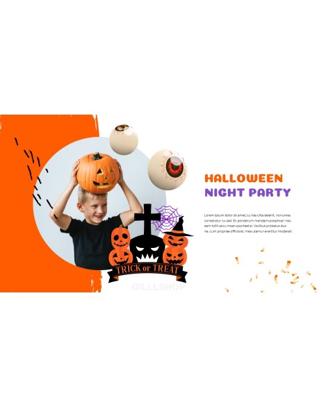 Happy Halloween company profile ppt template