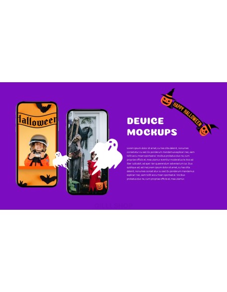 Happy Halloween company profile ppt template