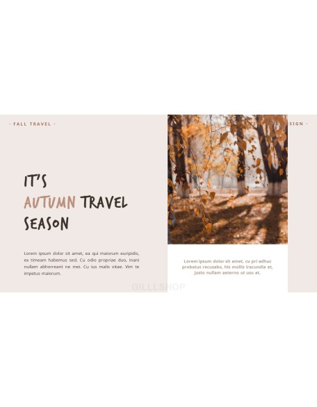 Autumn Travel animated powerpoint slides