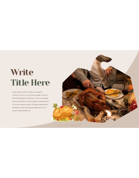 Thanksgiving Day design in powerpoint