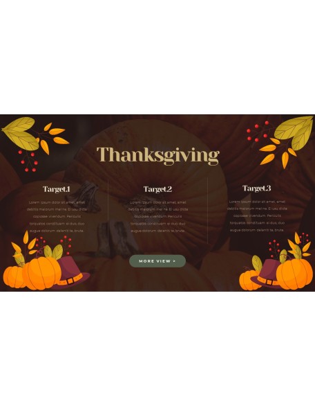 Thanksgiving Day design in powerpoint