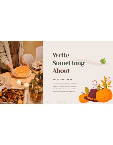 Thanksgiving Day design in powerpoint