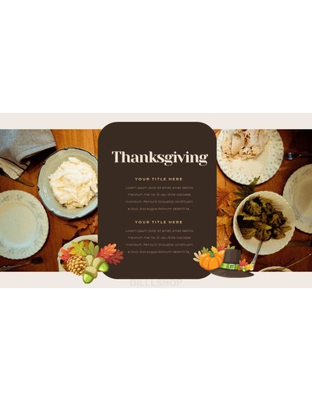 Thanksgiving Day design in powerpoint