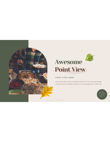 Thanksgiving Day design in powerpoint