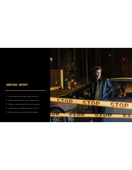 Crime Scene PowerPoint Presentation Examples