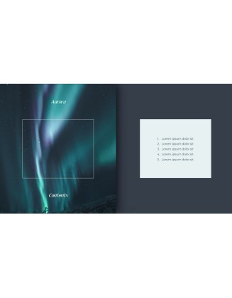 Aurora Simple Presentation Google Slides Template