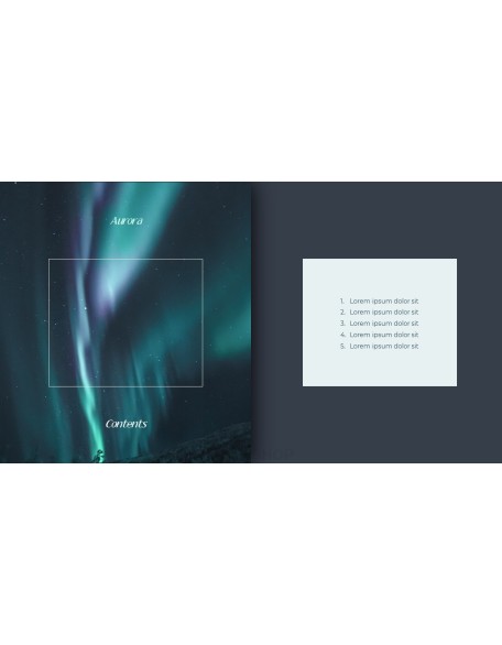 Aurora Simple Presentation Google Slides Template