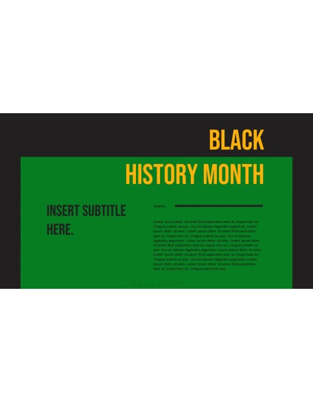 Black History Month health powerpoint templates