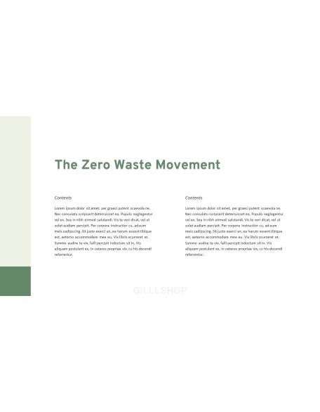 Zero Waste premium PowerPoint Templates