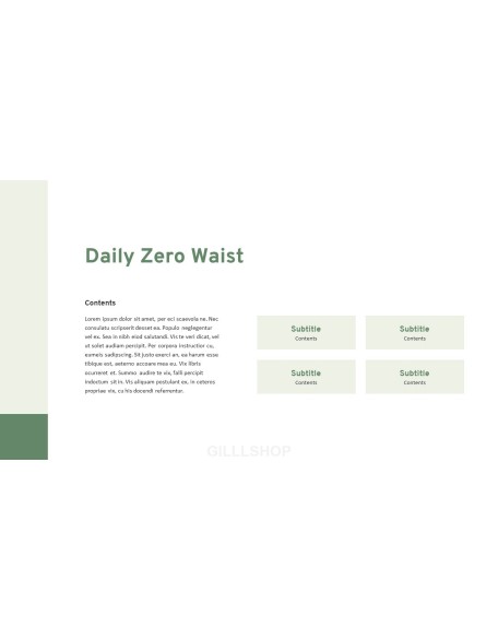 Zero Waste premium PowerPoint Templates