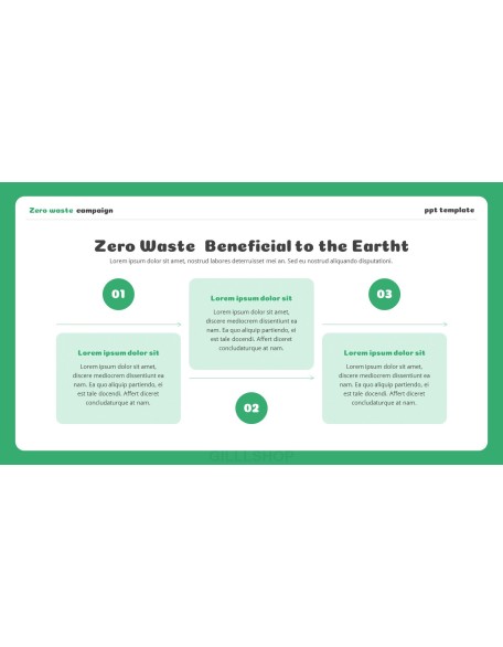 Zero waste Campaign best pitch deck template