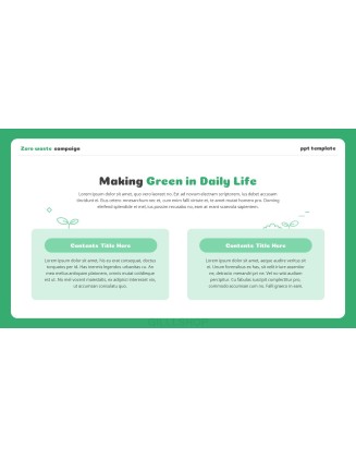 Zero waste Campaign best pitch deck template