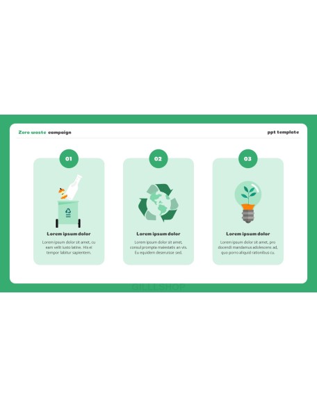 Zero waste Campaign best pitch deck template