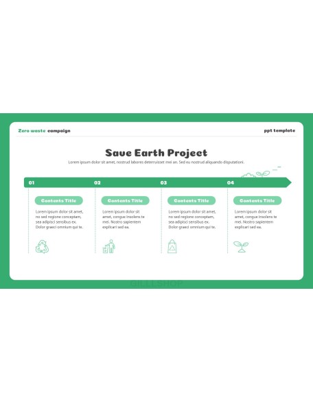 Zero waste Campaign best pitch deck template