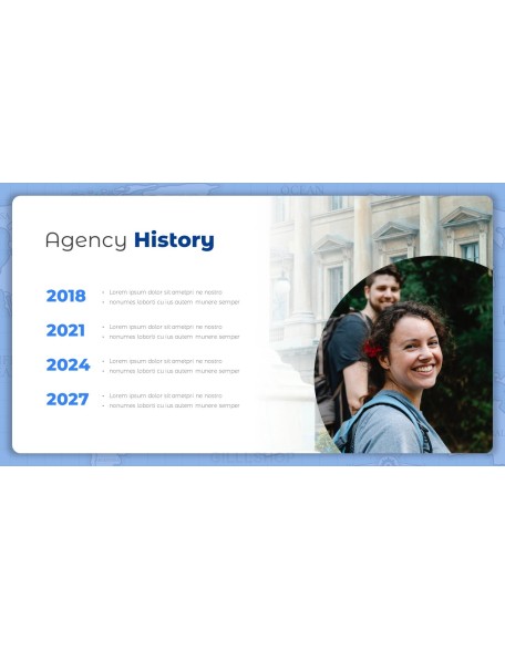 Travel Agency Introduction team presentation template